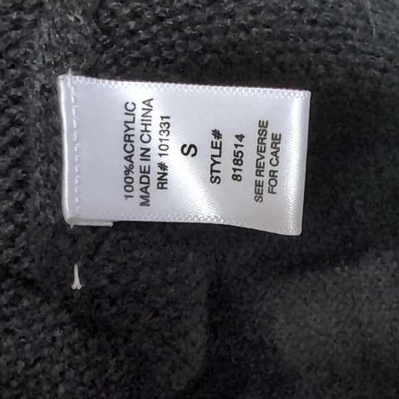 Charlotte Russe Black Crewneck Cropped Sweater with Large Dangly Sequins Size S - Picture 3 of 6